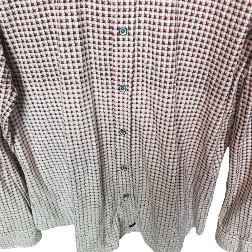 Butter Cloth Mens Geometric Oxford Shirt Sz L Career Corp Business Wedding Guest - Picture 3 of 7